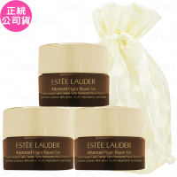 ESTEE LAUDER 雅詩蘭黛 特潤全能修護亮眼霜(5ml)*3旅行袋組(公司貨)
