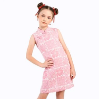 Dress Anak Perempuan - Bhatara Batik Shang Chi Dress Kids - Dress Batik Modern L Pink 5530
