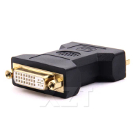 DVI 24+5 Female to Female DVI Connector Adapter Converter Gold Plated for computer HD TV LCD TV projectors