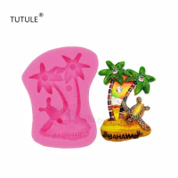Gadgets- Turtle Silicone mold, coconut tree mold, coconut palm heart, phone shell accessories mold, candle mold