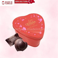 Godiva Masterpieces Dark Chocolate Ganache Heart 54gr - Godiva Coklat Hitam Hati Premium Asli Turki 