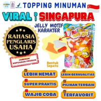 Jelly Motif Karakter Topping Minuman - Jelly Bentuk Sepatu Cocok Untuk Semua Minuman | Popping Boba