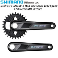 SHIMANO Deore FC-M6100-1 1X12 Speed Crankset 170mm 175mm 30 32T for Mountain Bike Crank BB52 Bottom MTB Bicycle Parts