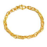【元大珠寶】買一送金珠黃金手鍊環環相扣(4.19錢正負5厘)