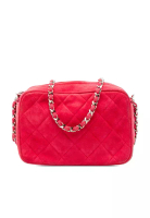 Chanel 二手香奈兒菱格紋麂皮相機包