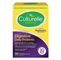 美國Culturelle 康萃樂成人益生菌+益生元100億，80粒膠囊