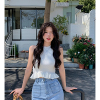 Áo Vest Dệt Kim, Cocoshop, Thời Trang Nấm, Đơn Giản Và Dễ Phối Đồ Dây Treo, Dành Cho Phụ Nữ, Mùa Hè,