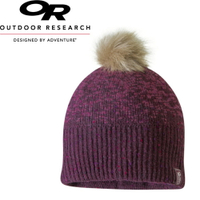 【Outdoor Research 美國 EFFIE BEANIE童保暖壓克力混紡帽《紫紅》】262338/絨球/毛帽/