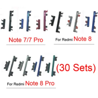30 Sets For Xiaomi Redmi Note 7 8 Pro Phone New Power Volume External Side Button Key For Note 8 Pro