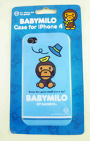【震撼精品百貨】BABYMILO 猴子 iPhone4手機殼-藍 震撼日式精品百貨