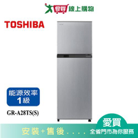 TOSHIBA東芝231L雙門變頻冰箱GR-A28TS(S)含配送+安裝【愛買】