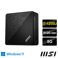 【MSI 微星】i7迷你電腦(CUBI 5 12M-033TW/i7-1255U/8G/512G SSD/W11)