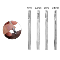 Dụng cụ cầm tay 2.5/1/3/3/4mm Máy Đục Lỗ đai Lỗ tròn Mạ kẽm Bộ dụng cụ đục lỗ bằng da Thép Chất lượn