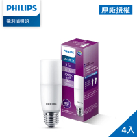 Philips 飛利浦 9W LED Stick超廣角燈泡 4入(PS003/PS004)