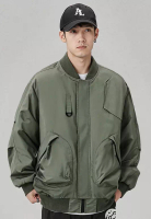 Trendyshop 立領飛行員夾克棒球風褸外套