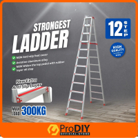 Tangga Lipat 12 Step Ladderman Commercial ladder Foldable Aluminium Ladder Foldable Multipurpose Hea