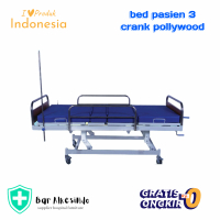 bed pasien 3 crank polywood | ranjang pasien 3 crank polywood
