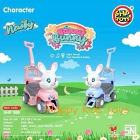 SHP BB 588 MOBIL DORONG ANAK KELINCI ADA MUSIK MAINAN ANAK MOBIL DORONG Biru