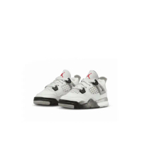 【NIKE 耐吉】Nike Air Jordan 4 Retro White Cement TD 白水泥 喬丹 休閒鞋 小童鞋 IB4387-100