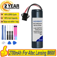 Top Brand 100% New 2700mAh MCR18650 Battery for Altec Lansing IM600 IMT620 IMT702 Batteries