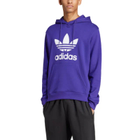 【adidas 愛迪達】連帽長袖T恤 運動 休閒 TREFOIL HOODY 男 - IZ2362