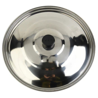 Wok Pan Pot Lids Stainless Steel Lid Replacement Round 32/34/36/38/40cm Cookware Parts Kitchen Cooking Acceessories