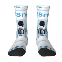 CELEBRATION Lionel And Andrﾩs And Messi And Argentina No.10 GOAT Caricature 15 Casual Casual Graphic Knapsack Elastic Socks
