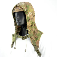 TTGTACTICAL Tactical Sniper Ghillie Suit Jacket Camouflage Sniper Ghillie Viper Hood for Airsoft Paintball Hunting Ghillie Hat