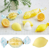 檸檬精油香皂 フルーツの森 沐浴用品 檸檬造型 香氛皂 美肌皂 肥皂 泡澡香氛按摩精油 日本 現貨