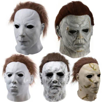 Michael Myers Mask 1978 Halloween Movie Latex Mask Realistic Horror Mask Scary Cosplay Mask Costume Party Mask