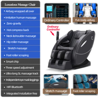 Cheap Massage Chair Recliner, Full Body Massage Chair, Zero Gravity, Bluetooth Speaker, Airbags, Heating, Foot Massage (Black)
