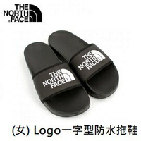 [ THE NORTH FACE ] 女 Logo一字型防水拖鞋 黑 / NF0A4T2SKY4