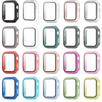 Screen Protector case For apple Watch 44mm 40mm iWatch 5 4 3 42mm 38mm Tempered Glass+cover bumper for apple watch Accessories