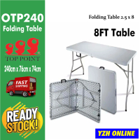 Folding Table 8Ft / 4Ft (Bag Type) 2 x 4, 2.5 x 8 Solid / Meja Lipat 8kaki / Picnic table / Banquet 