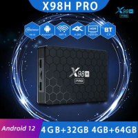 X98H PRO TV Box Android12 Allwinner H618 2GB 16GB 4GB 32GB/64GB 1000M LAN BT5.X 3D Wifi6 2.4G/5G HD-In Media Player Set Top Box