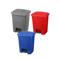 【KEYWAY 聯府】實用衛生踏式垃圾桶55L(一入)