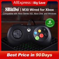 8BitDo M30 Wired Gaming Controller Gamepad for Xbox One Series X S and Windows PC with 6-Button Layout Xbox Officially Licensed