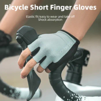 ROCKBROS Cycling Gloves Half Finger Sport Gloves Breathable Summer MTB Mountain Outdoor Fitness Mittens Bicycle Glove Equipment