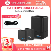 Gopro hero 5 black hero 6 black hero 7 black Action camera Original battery and dual charger Large capacity backup battery