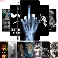 For Samsung A73 5G Case Lion Magnet Leather Flip Case For Samsung Galaxy A33 A53 5G M23 A73 Phone Case Cover A 73 53 M 23 Funda