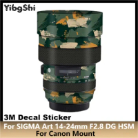 For SIGMA Art 14-24mm F2.8 DG HSM for Canon Mount Lens Sticker Protective Skin Decal Film Anti-Scratch Protector Coat