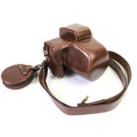 PU Leather Camera Case For Fuji Fujifilm XE3 X-E3 16-50mm Lens Camera Bag Cover With Battery Opening