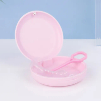 【密封防塵】磁吸牙套收納盒(維持器 假牙盒 飾品盒 存放器 瀝水盒 隱形牙套 旅行 清洗 保存義齒 便攜)