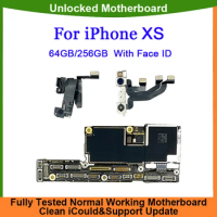 Full Chips Mainboard for iPhone XS 64g 256g Original Motherboard With Face ID Unlocked Logic Board Plate With Cleaned iCloud