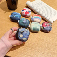 1pc Oil Painting Pattern Earphone Cases for Samsung Galaxy Buds Live/ Pro/ 2/ 2 Pro / FE Protective Cover Headphone Accessorie
