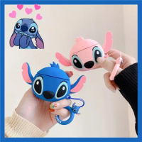 Disney Anime Lilo &amp; Stitch Cartoon 3D Silicone Case Angel AirPods Pro AirPods 1 2 3 Earphone Covers Protective Case Accessories