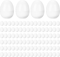 100 Pcs Fillable Easter Eggs Pastel Bright Plastic Easter Eggs Bulk Empty Blank for Easter Basket St