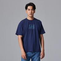 Lee 男款 寬鬆版 長框中LOGO 短袖T恤 | Modern