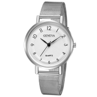 Geneva 日內瓦-美式優雅變化數字時標女錶