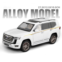 1/18 Toyota Land Cruiser LC300 SUV รุ่นรถของเล่น Diecasts โลหะหล่อเสียงและแสงรถของเล่นสำหรับเด็ก Veh